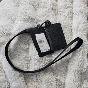 Coach Black Leather Card Holder